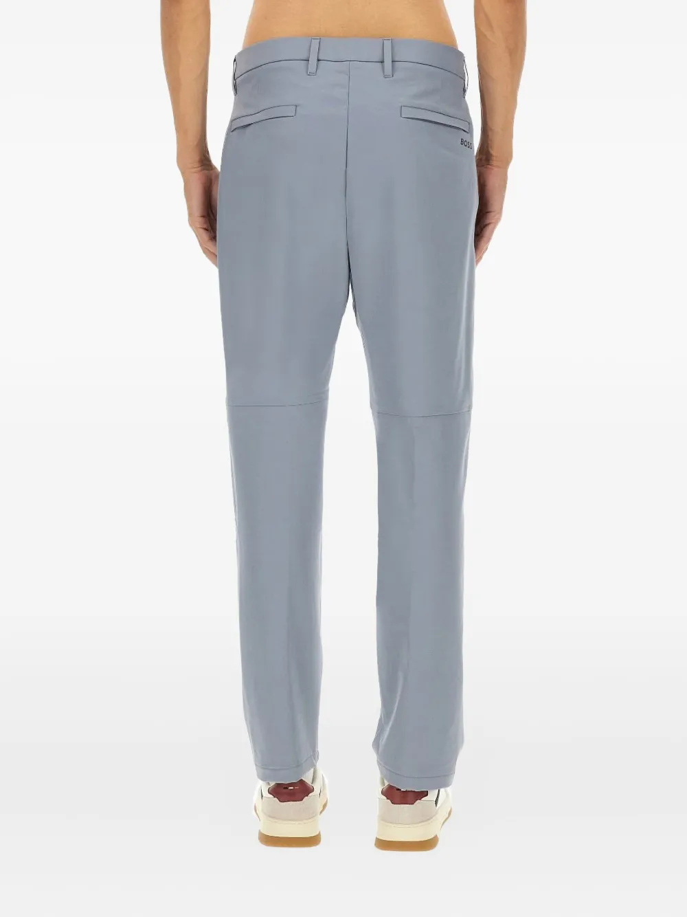 BOSS Broek met knopen Grijs