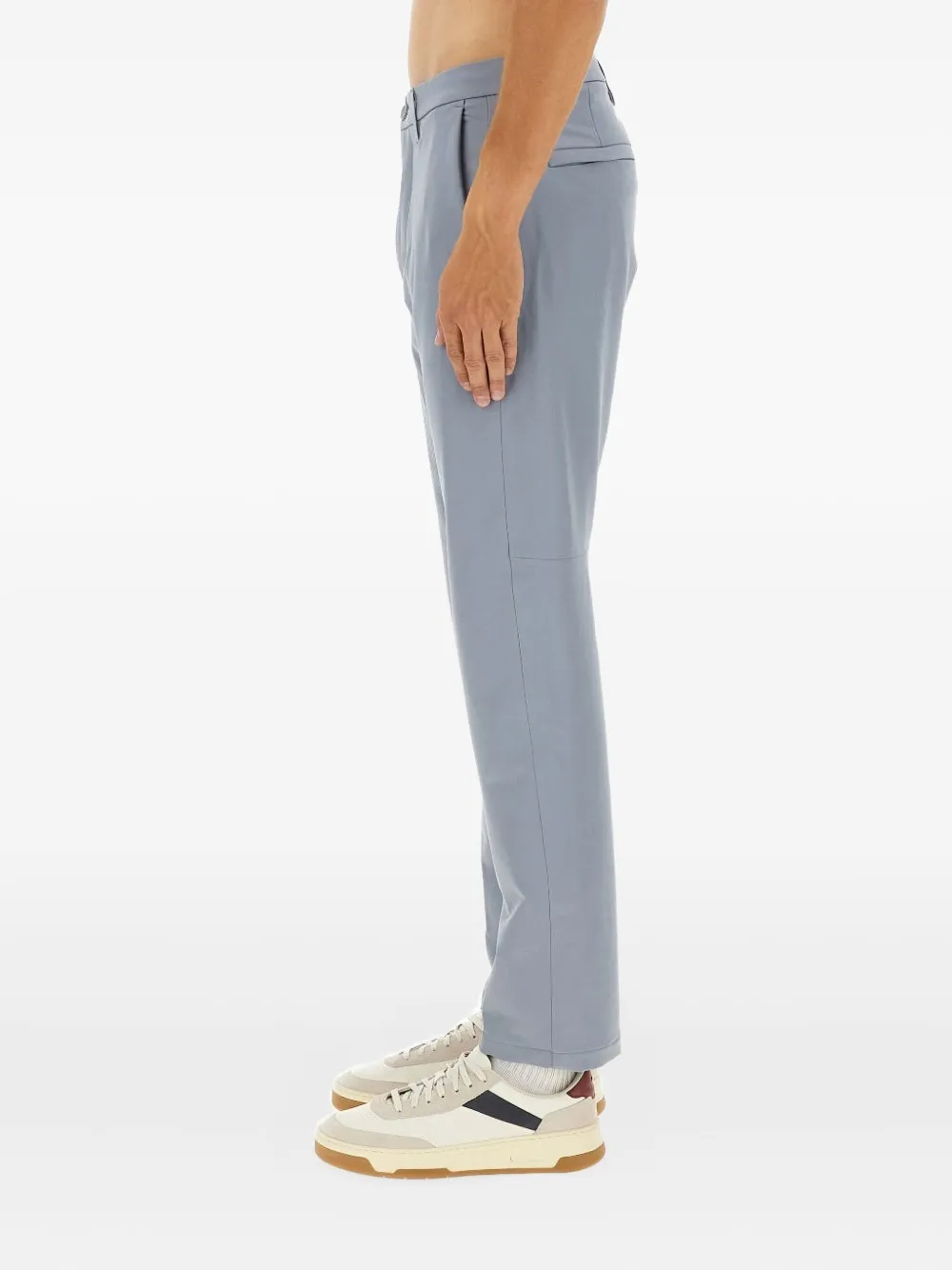 BOSS Broek met knopen Grijs