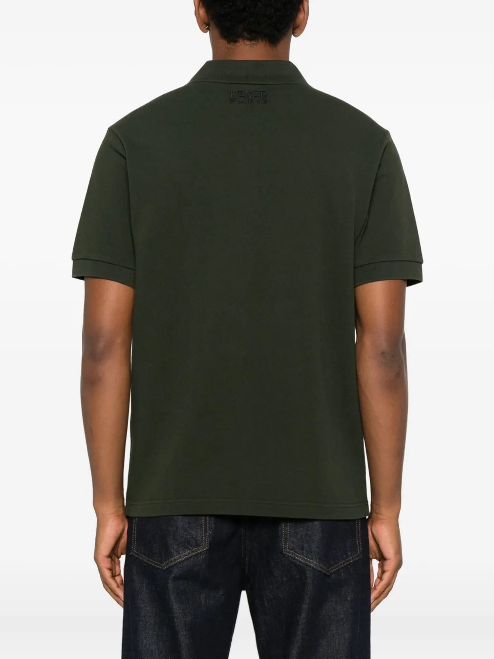 Kenzo Poloshirt met geborduurde tijger Groen
