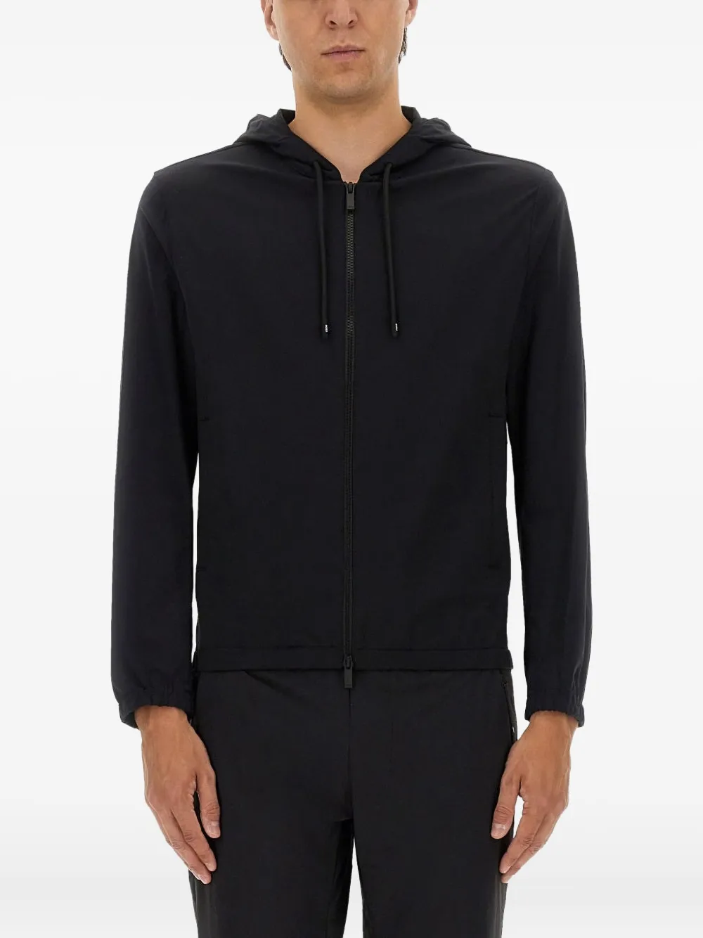 BOSS hooded zip jacket | Black | Image 1