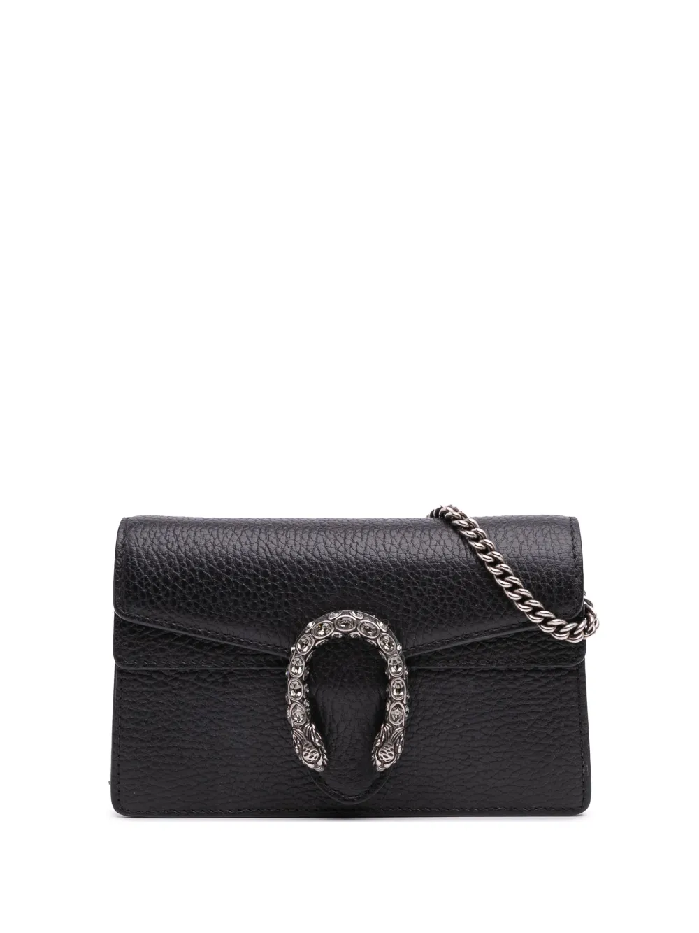 Gucci Pre-Owned 2016-2025 スーパーミニ レザー ディオニュソス ショルダーバッグ - ブラック Gucci Pre-Owned 2016-2025 スーパーミニ レザー ディオニュソス ショルダーバッグ - ブラック