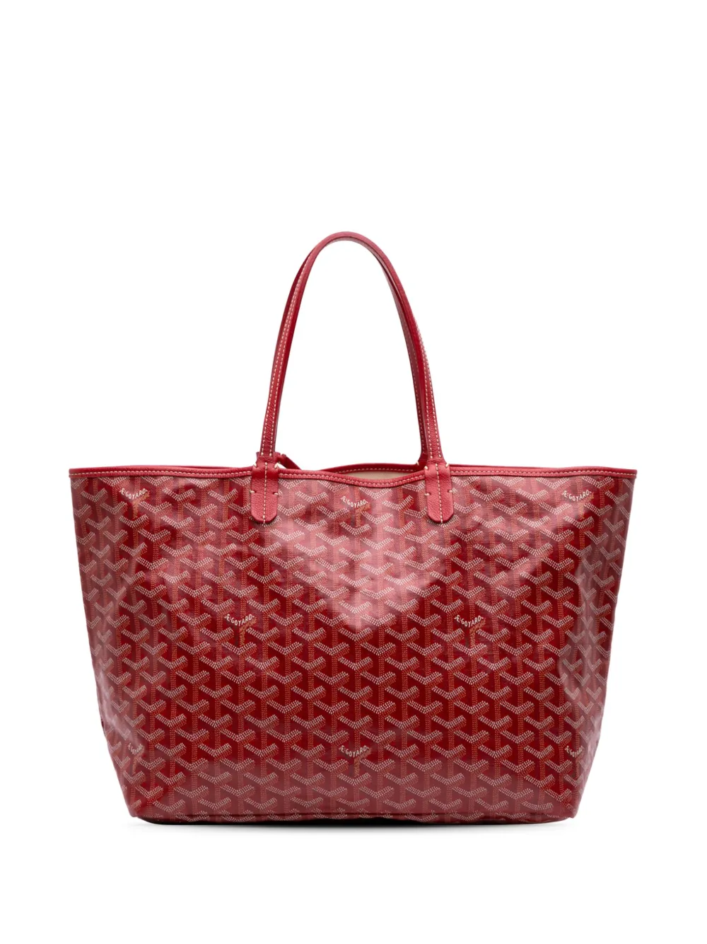 Goyard Pre-Owned 2018 Goyardine Saint Louis PM tote bag - レッド Goyard Pre-Owned 2018 Goyardine Saint Louis PM tote bag - レッド