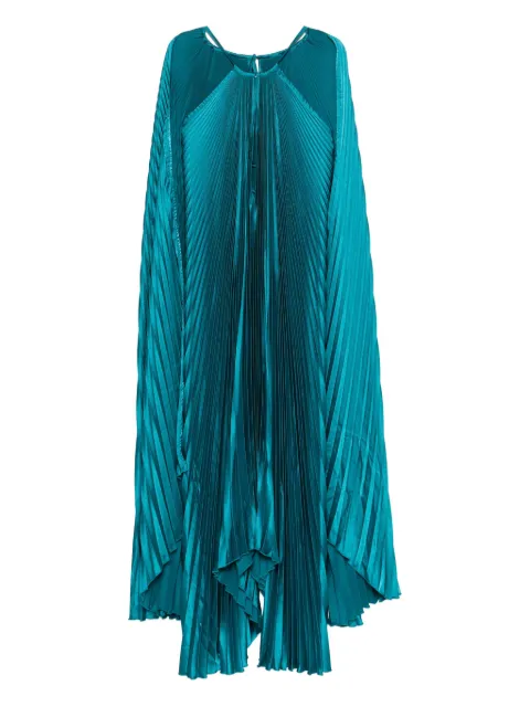 L'IDÉE Boheme pleated cape gown