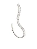 Panconesi curved-line ear cuff - Silver