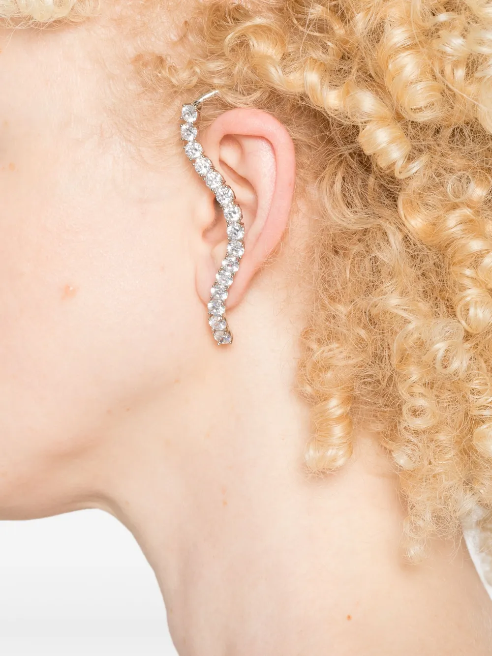 Panconesi Gewelfde oorcuff - Zilver