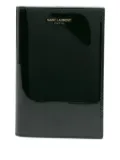 Saint Laurent patent-leather passport holder - Green