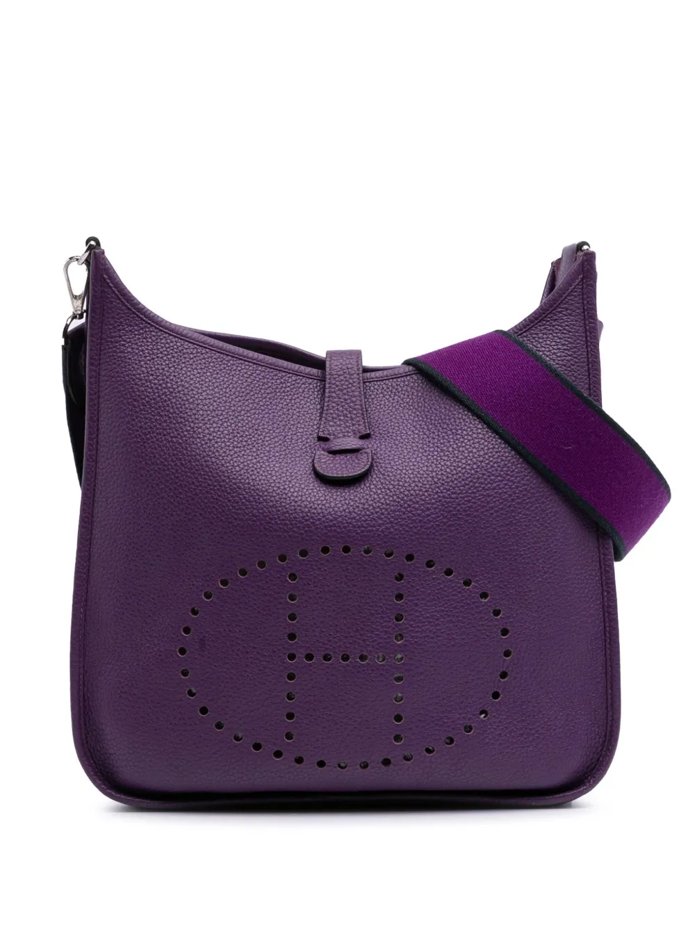 Hermès Pre-Owned 2012 Clemence Evelyne III 33 crossbody bag - パープル Hermès Pre-Owned 2012 Clemence Evelyne III 33 crossbody bag - パープル