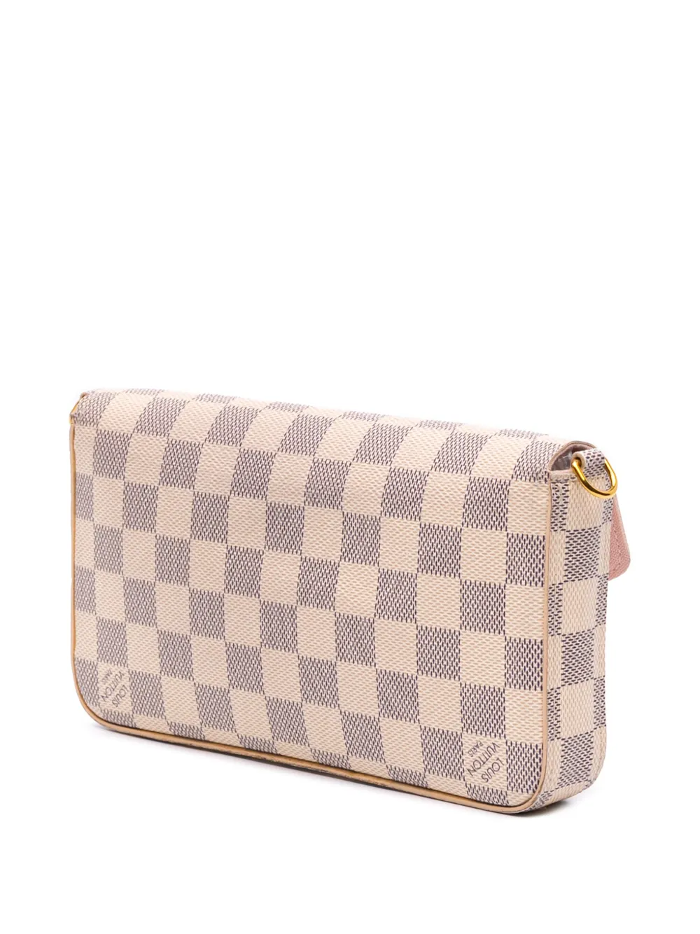 Pre-owned Louis Vuitton 2019 Damier Azur Pochette Felicie Crossbody Bag