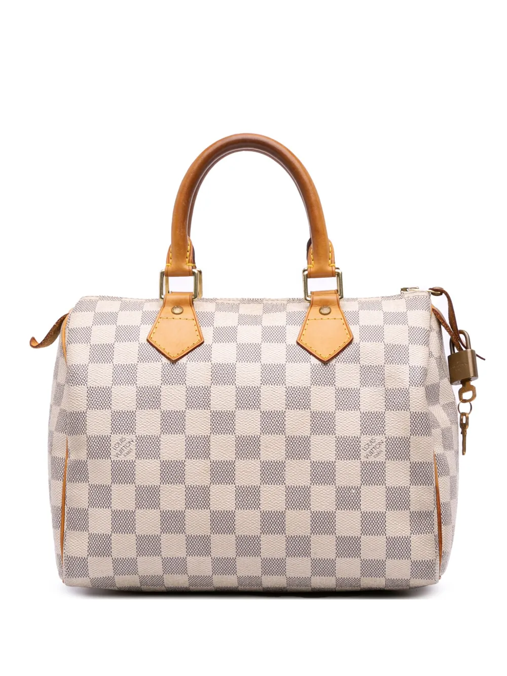 Louis Vuitton Pre-Owned 2014 Damier Azur Speedy 25 boston bag - ホワイト Louis Vuitton Pre-Owned 2014 Damier Azur Speedy 25 boston bag - ホワイト