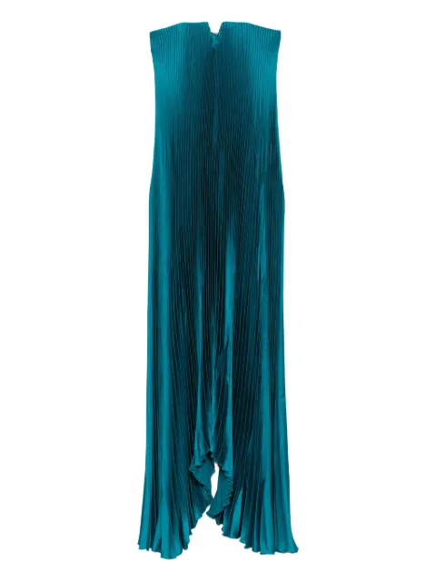 L'IDÉE pleated strapless gown