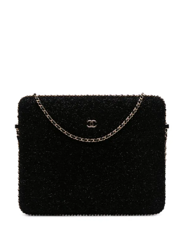 CHANEL Pre-Owned 2016-2017 ツイード チェーンアラウンド タブレット