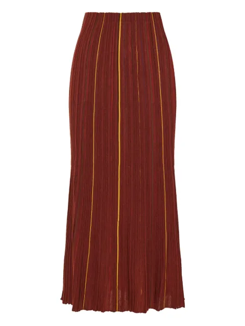 Gabriela Hearst striped ribbed skirt