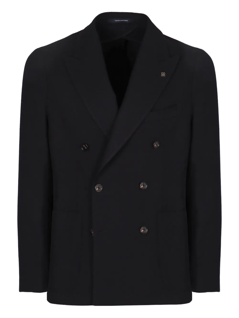 Tagliatore double-breasted wool blazer Blauw