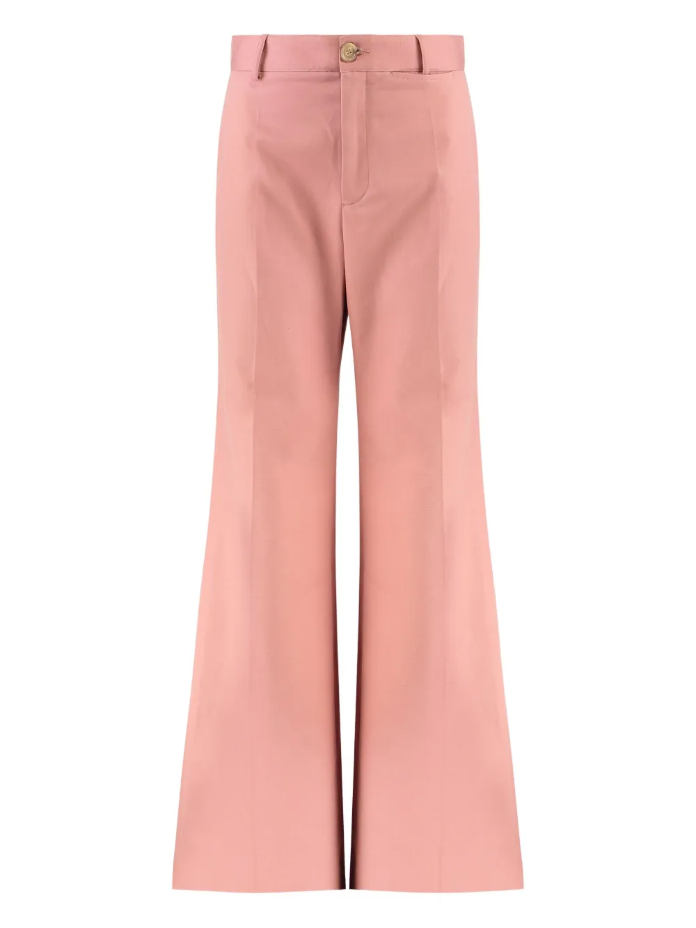 Chloé Buttoned Flared Trousers In Purple