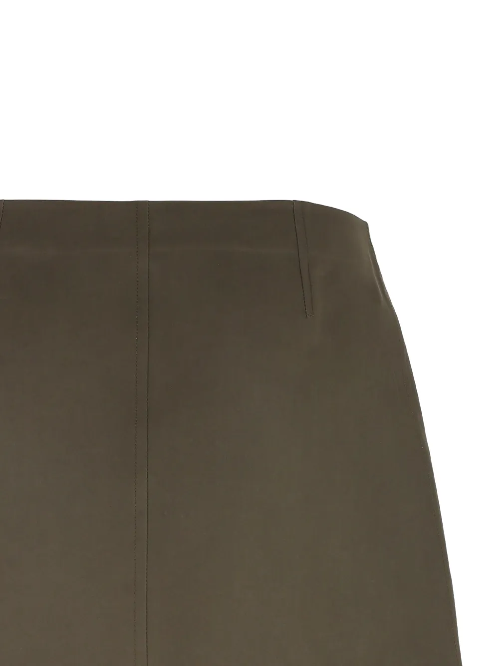 Burberry button-fastening mini A-line skirt Groen