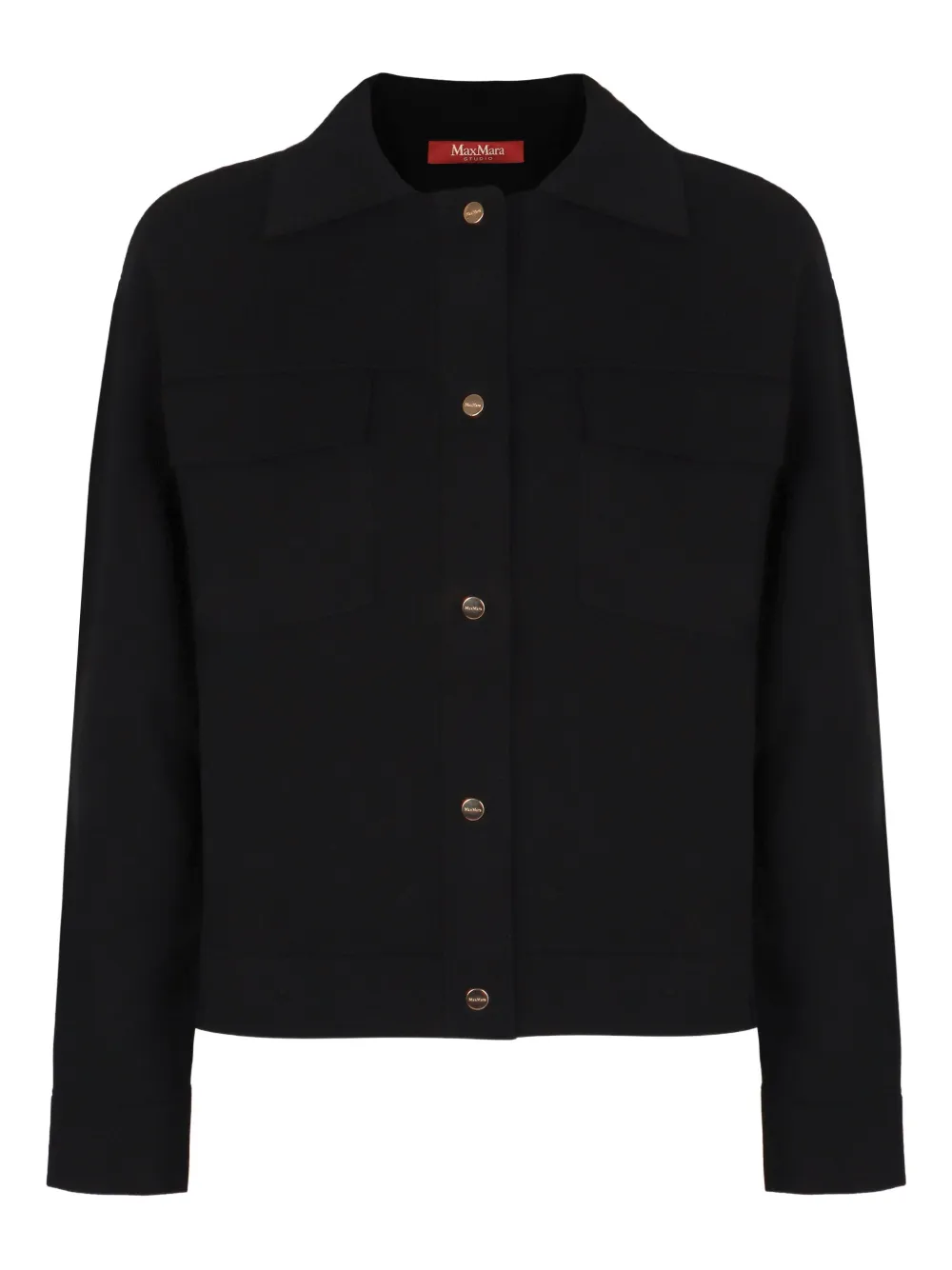 Max Mara button-fastening pocket jacket - ブラック Max Mara button-fastening pocket jacket - ブラック