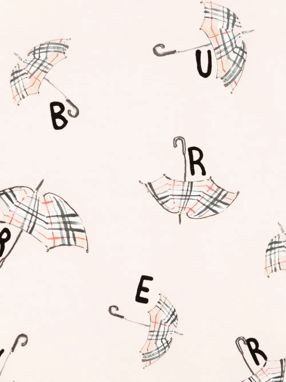 Burberry Kids graphic-print T-shirt Roze