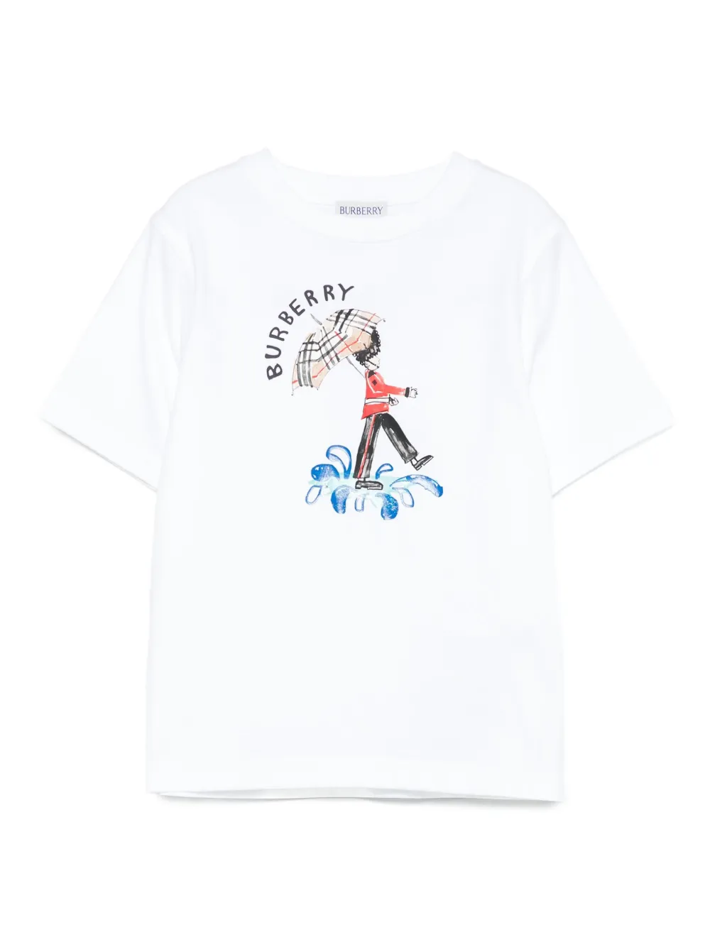 Burberry Kids graphic-print T-shirt Wit