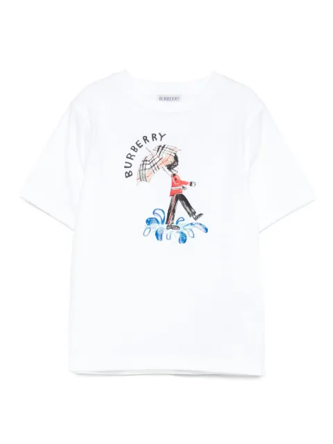 Burberry Kids T-shirt med grafisk tryk