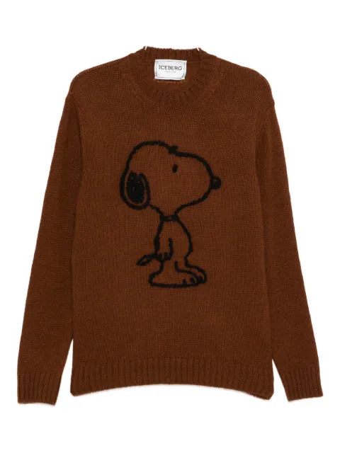 Iceberg snoopy-motif wool-alpaca blend sweater