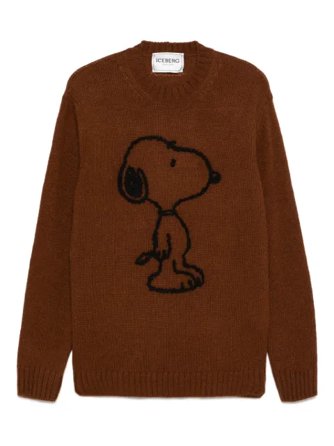 Iceberg snoopy-motif wool-alpaca blend sweater