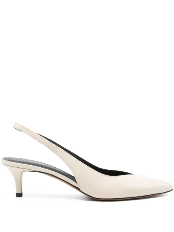 Isabel Marant Point-toe Slingback Pumps in White