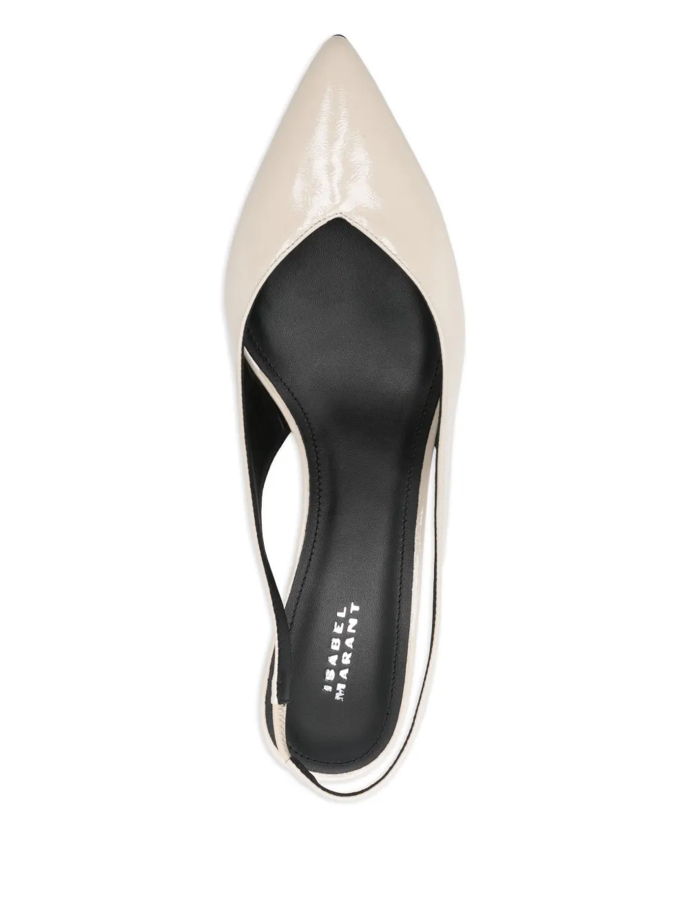 ISABEL MARANT Slingback pumps met puntige neus Wit