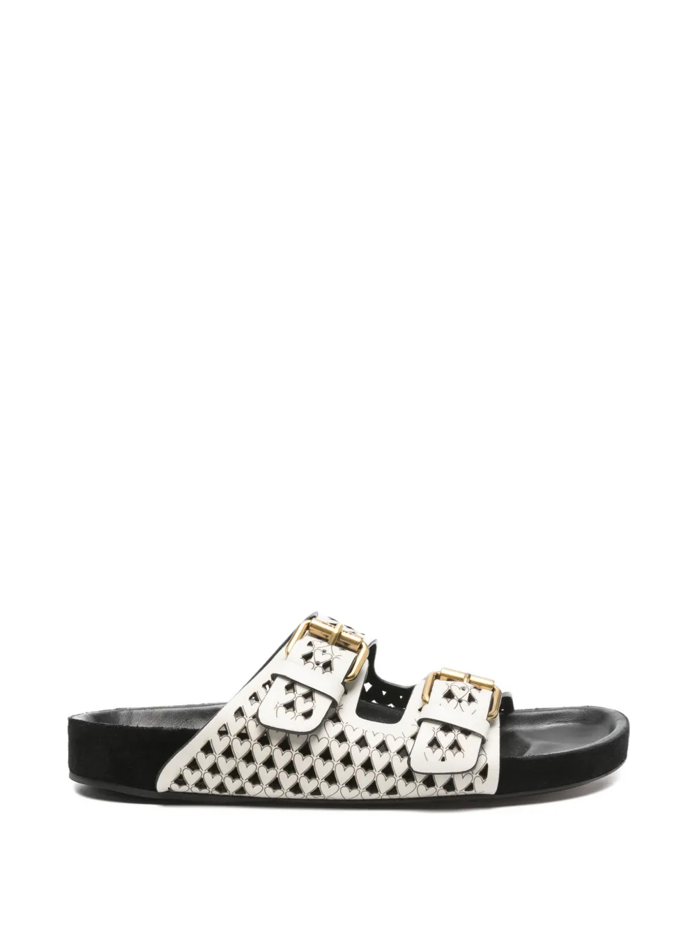 ISABEL MARANT heart-cutout sandals - Bianco