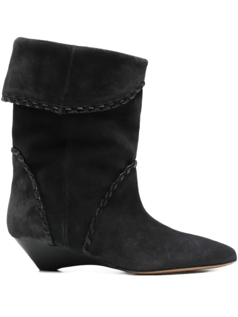 ISABEL MARANT 50mm Edoa braided-trim boots