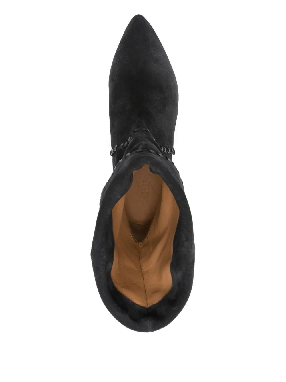 ISABEL MARANT 50mm Edoa braided-trim boots Black