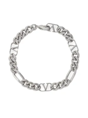 Acne Studios Buckle Chain Bracelet | Silver | FARFETCH