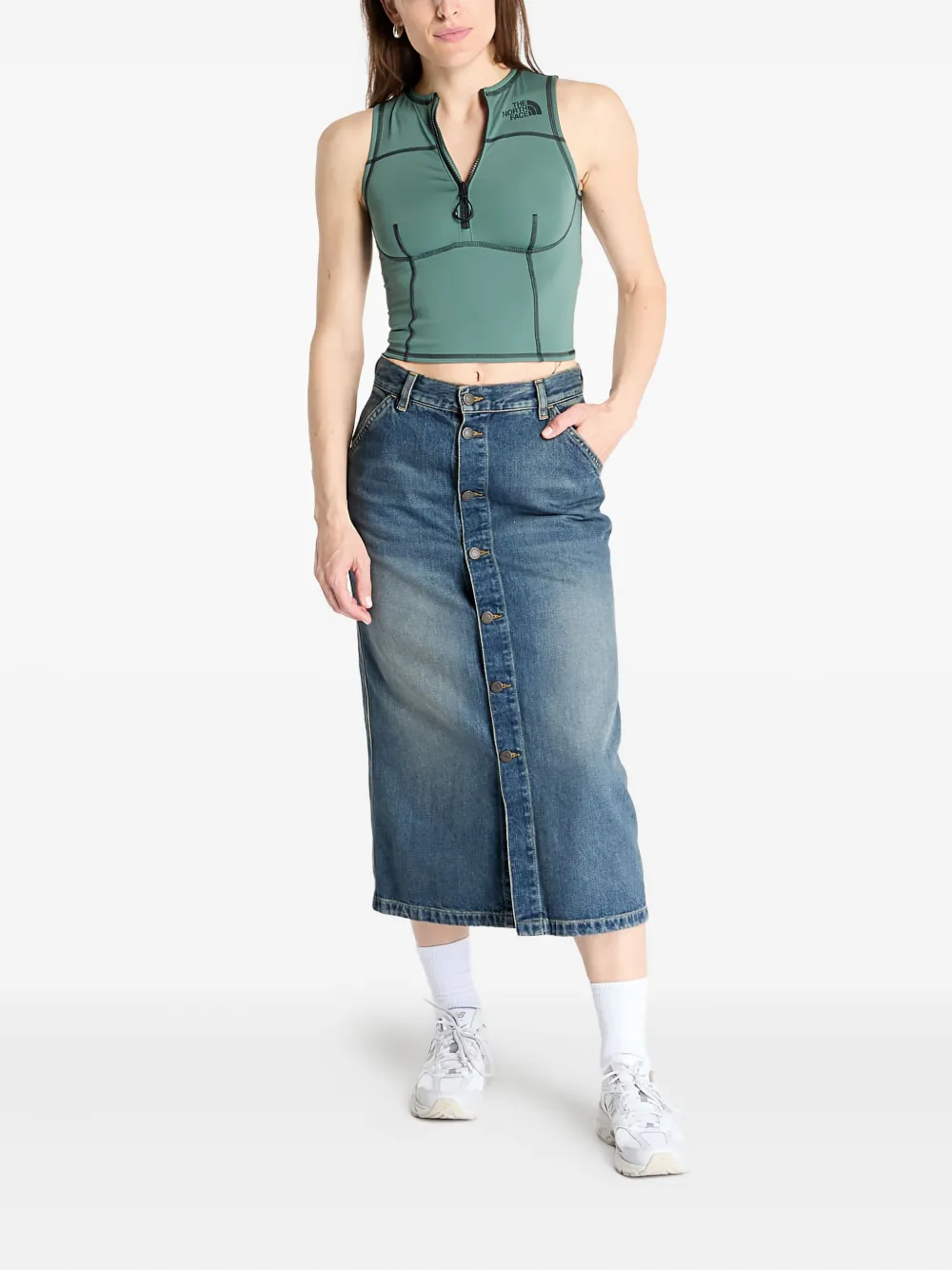  The North Face Zip-fastening Tank - Green 