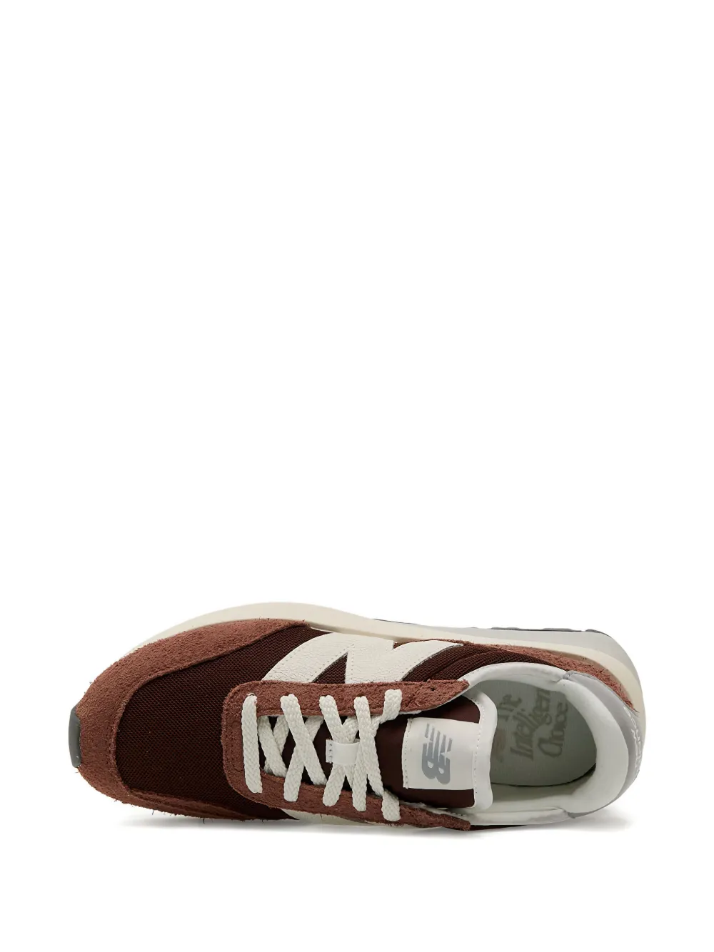 New Balance 370 suede leather sneakers Brown