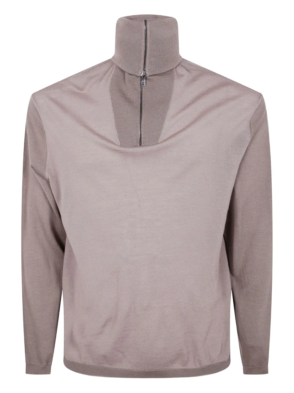 Emporio Armani high-neck zip-neck sweatshirt Bruin