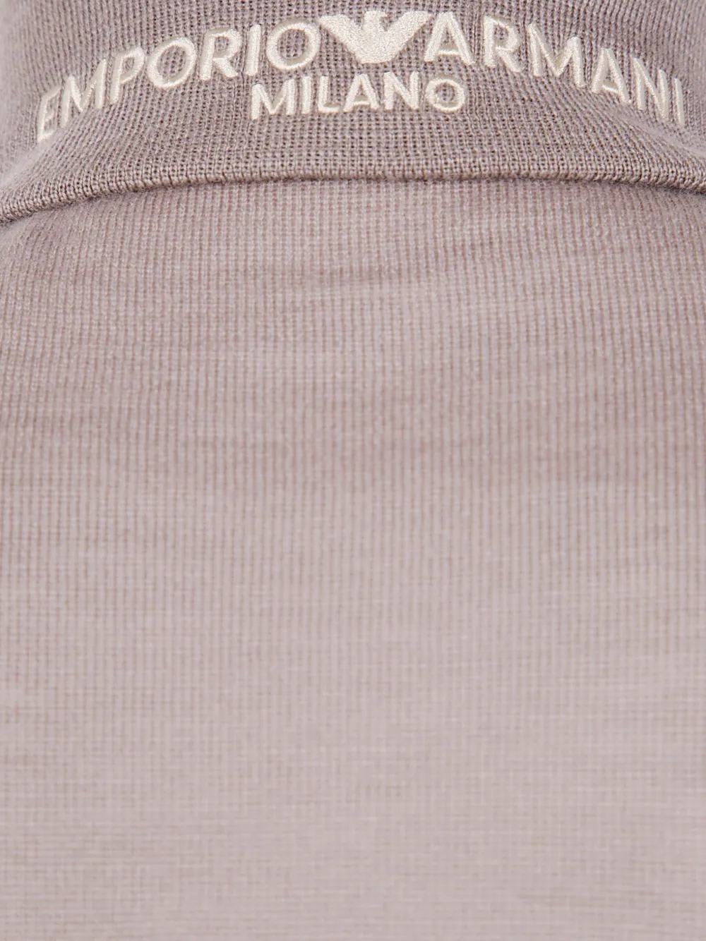 Emporio Armani high-neck zip-neck sweatshirt Bruin