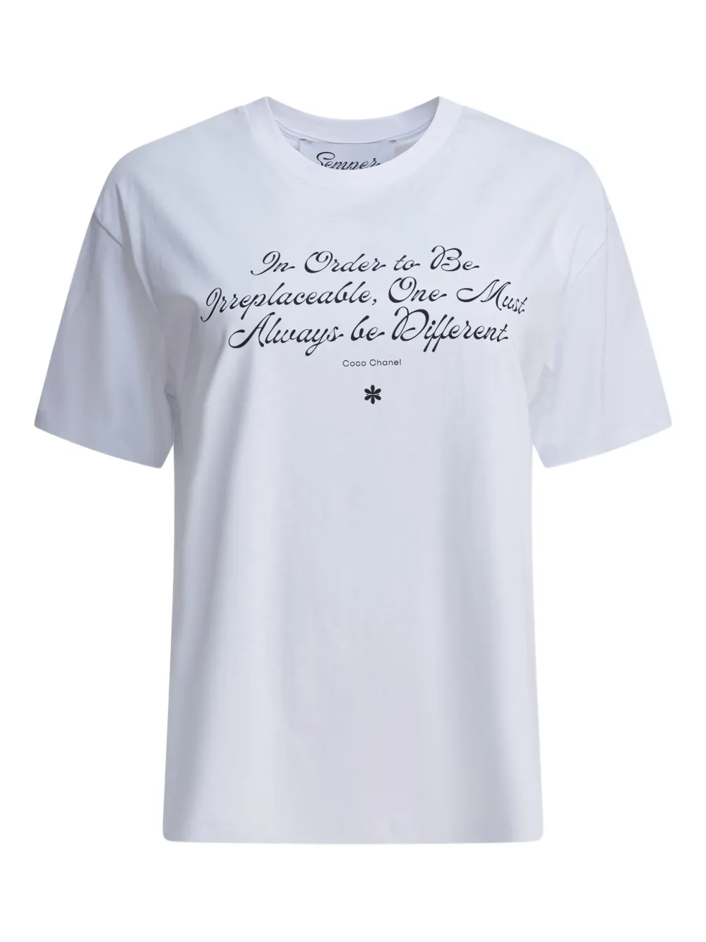 Semper quote-print T-shirt | White | Image 1
