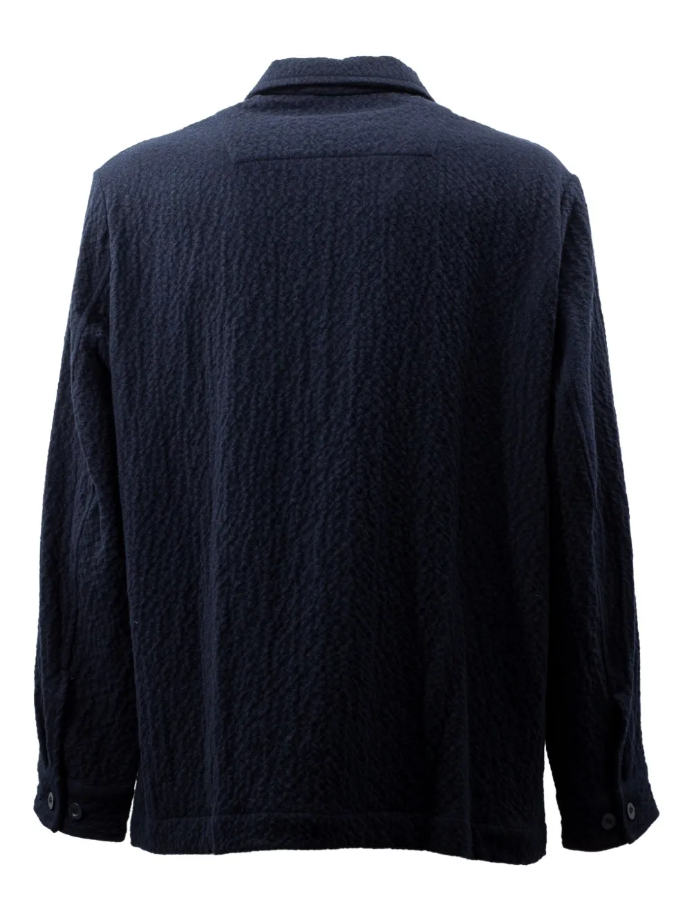 Casey Casey textured button-fastening shirt - Blauw