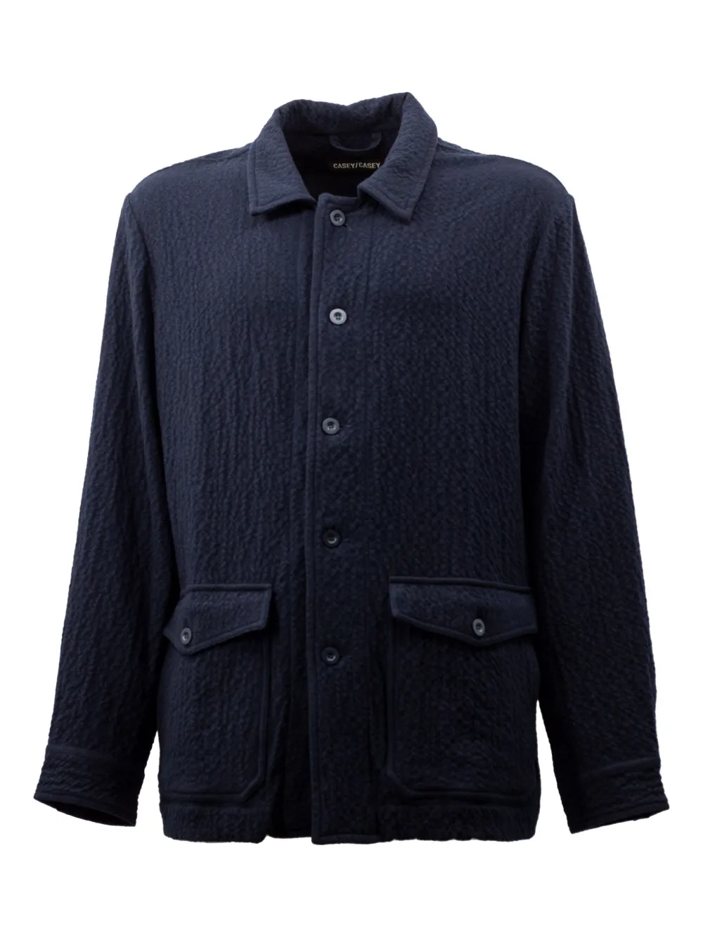 Casey Casey textured button-fastening shirt | Blue | Image 1