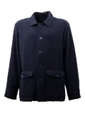 Casey Casey textured button-fastening shirt - Blue