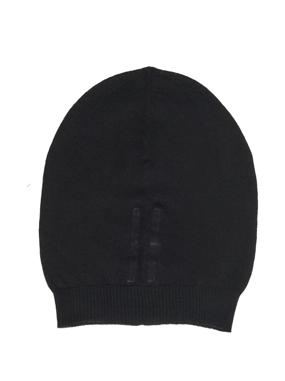 Rick Owens ribbed beanie - Zwart