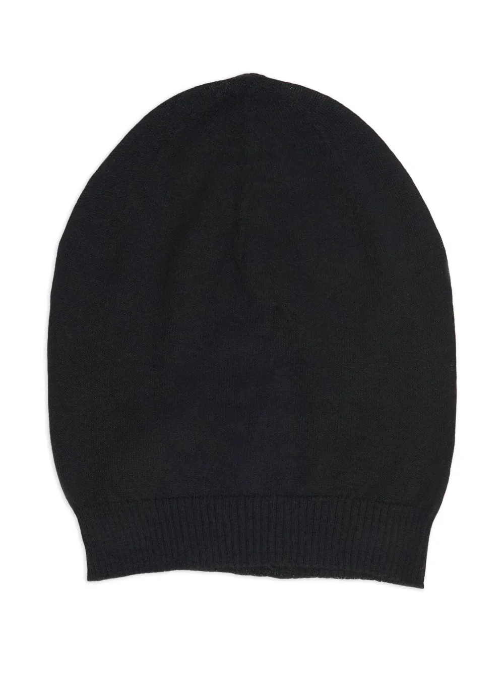 Rick Owens ribbed-trim beanie | Black | Image 1