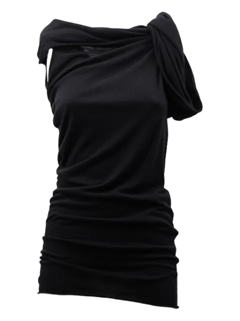 Rick Owens top drapeado con diseño asimétrico