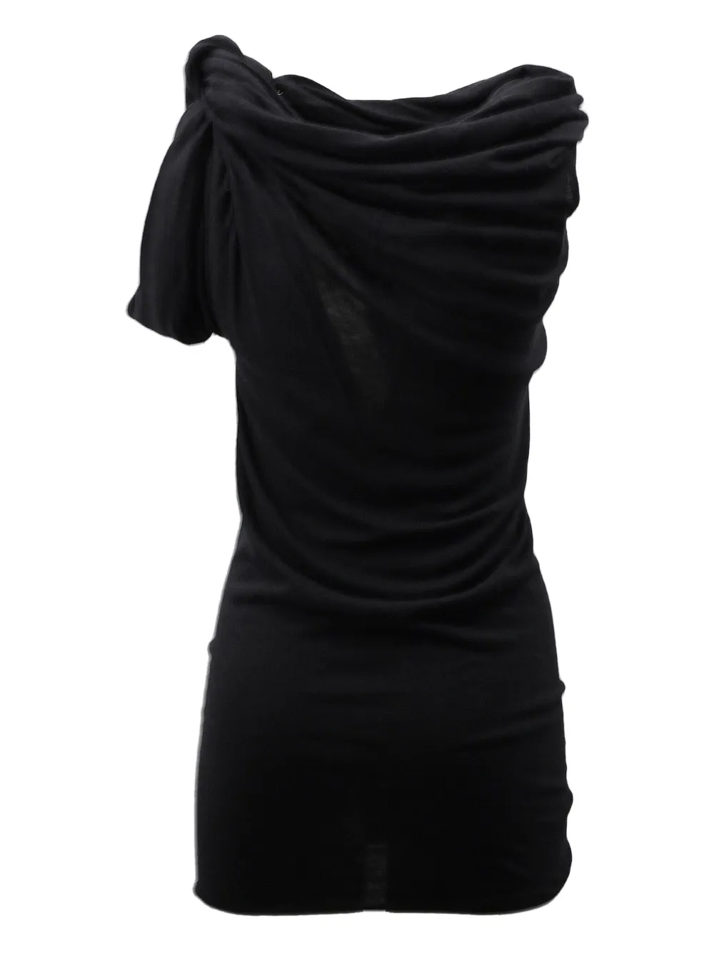 Rick Owens draped asymmetric top - Zwart