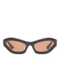 Port Tanger cat-eye frame tinted sunglasses - Black