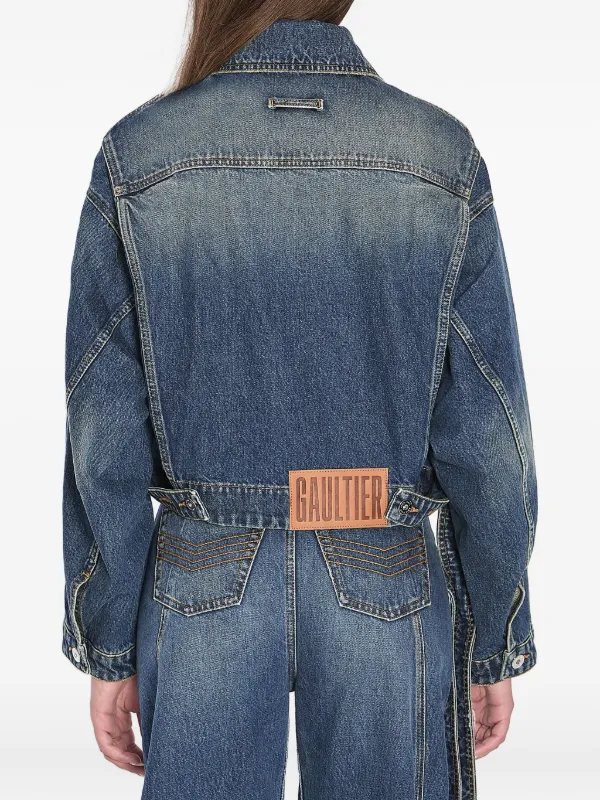 Jean Paul Gaultier Strap Denim Jacket | Blue | FARFETCH