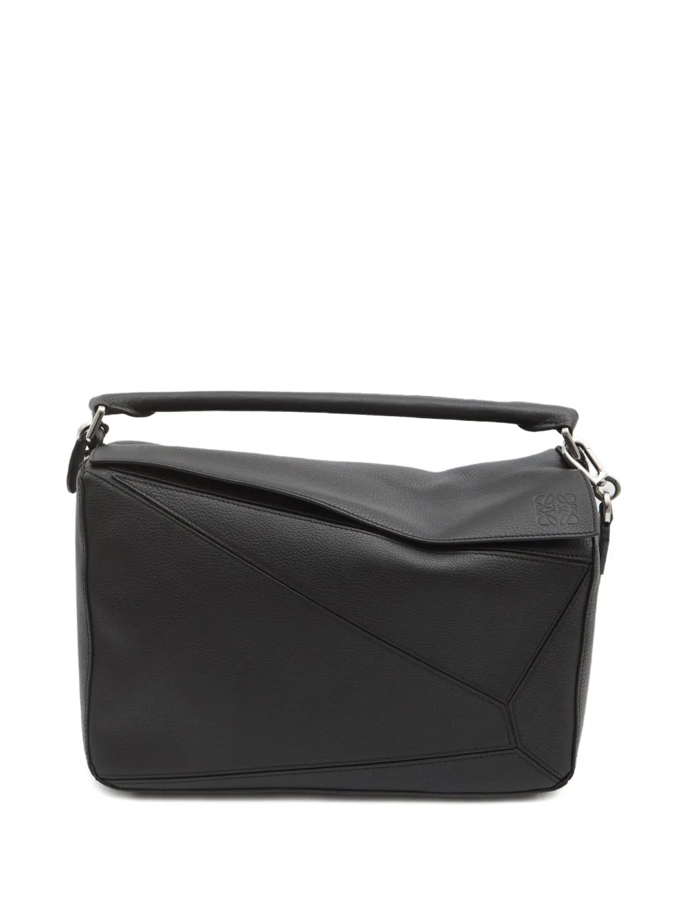 LOEWE large Puzzle Edge calfskin leather tote bag - ブラック LOEWE large Puzzle Edge calfskin leather tote bag - ブラック