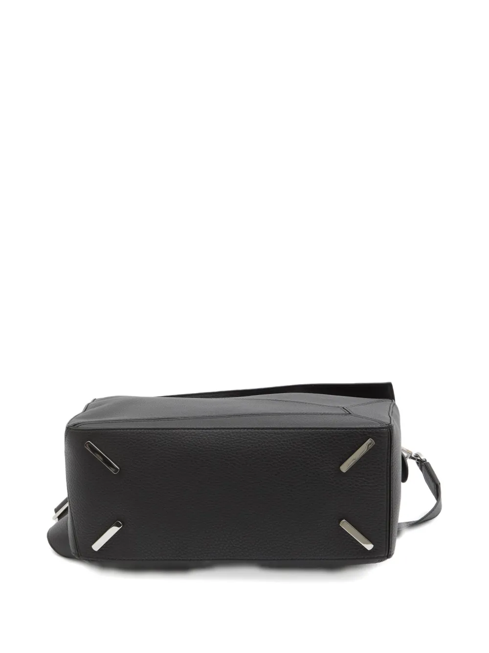 LOEWE Grote Puzzle Edge kalfsleren shopper Zwart