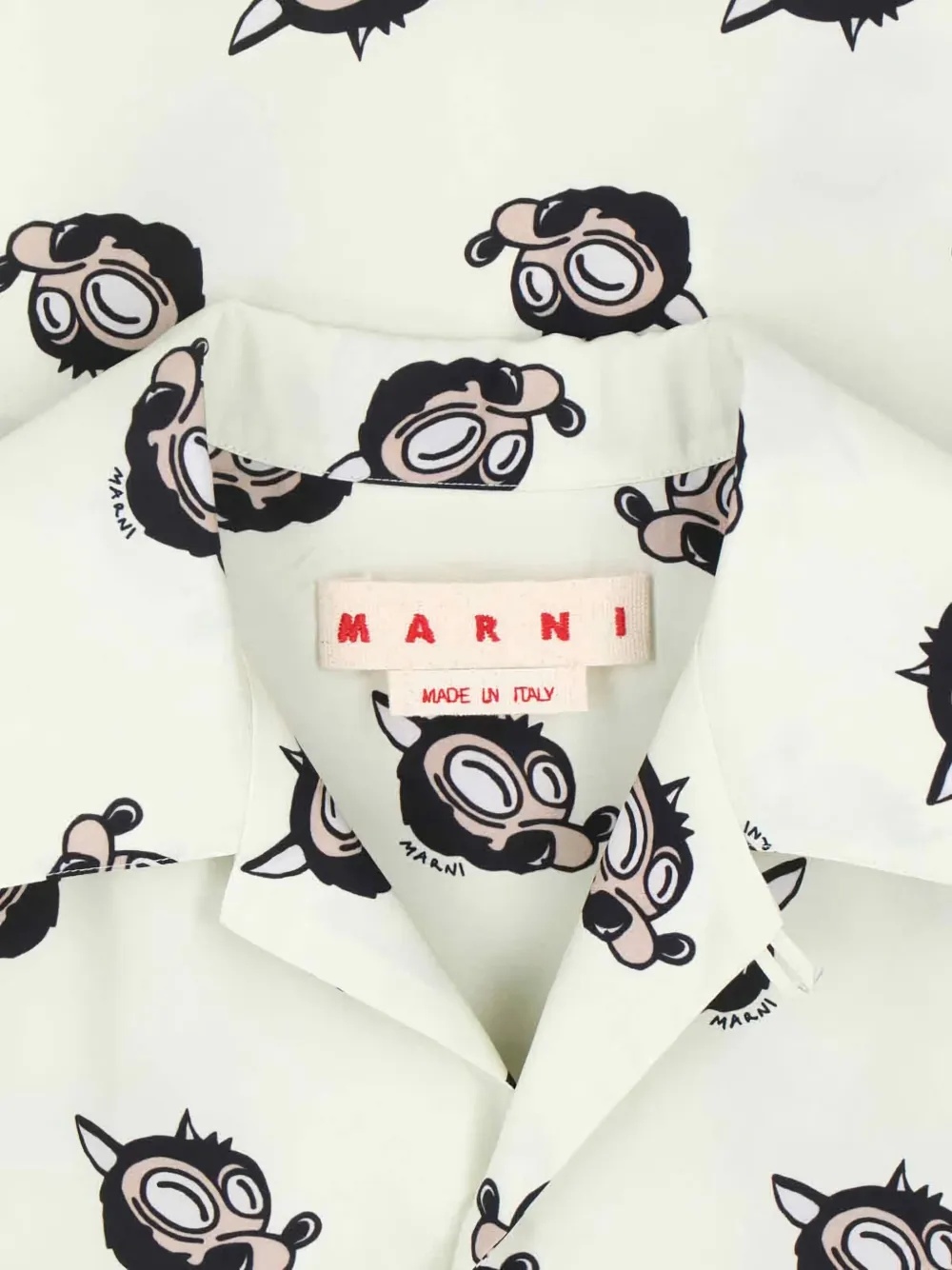 Marni Overhemd met korte mouwen Beige