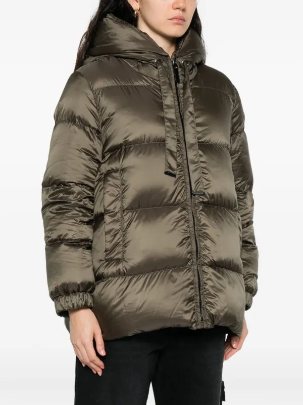 Max Mara フーデッド パデッドジャケット | グリーン | FARFETCH JP