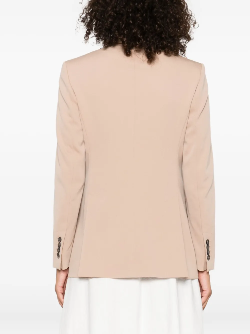 Max Mara Blazer met dubbele rij knopen Beige